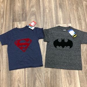 Pair of superhero t-shirts